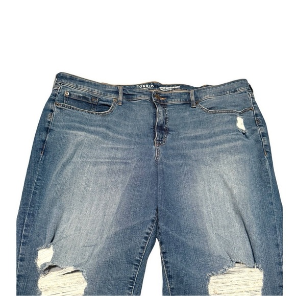 Torrid Perfect Boyfriend Mid-Rise Jeans Memory Lane - Size 24W Regular - Picture 6 of 13